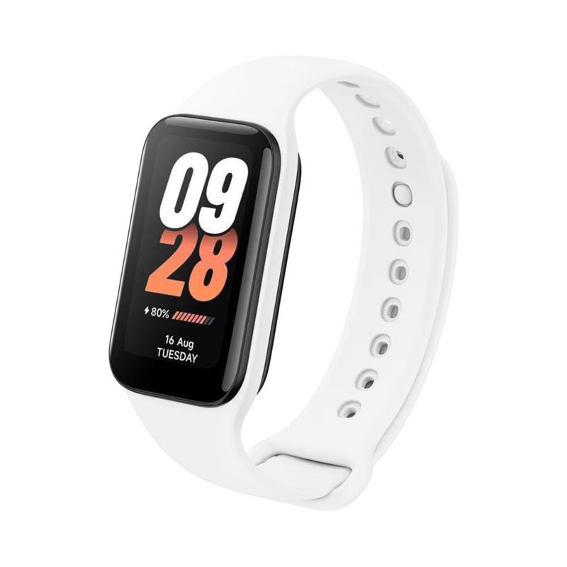 Fixed Silikonový řemínek Silicone Strap pro Xiaomi Smart Band 8 Active, bílý