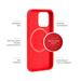 Fixed Zadní kryt MagFlow s podporou MagSafe pro Apple iPhone 13 Pro, červený