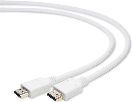 Gembird Kabel HDMI-HDMI 1,8m, 2.0, M/M stíněný, zlacené kontakty, bílý