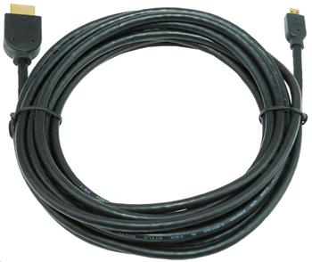 GEMBIRD Kabel HDMI-HDMI micro 3m, 1.3, M/M stín.,zl.,černý