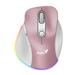 Genius Ergo 9000S Pro Pink duální Bluetooth + 2,4GHz 2400 dpi bezdrátová 6tlačítková dobíjecí RGB růžová