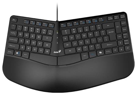 Genius Ergo KB-700 Drátová Copilot ergonomická předložka USB CZ+SK layout