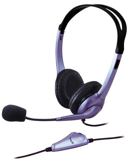 Genius headset - HS-04S (sluchátka + mikrofon), single jack