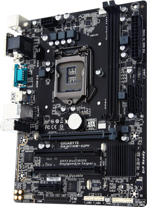 Gigabyte ga h110m s2pv совместимость процессоров