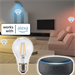 Hama SMART WiFi LED Filament retro žárovka, E27, 7 W, bílá