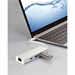 Hama USB-C 3.1 hub Aluminium, 2x USB-A, USB-C, LAN (Ethernet)