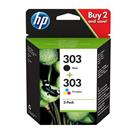 HP 303 (3YM92AE, černá+barevná) - cartridge vhodné pro HP ENVY Photo 62XX, 71XX, 78XX, 200/165 stran