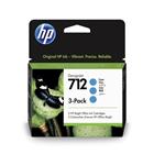 HP 712 3-Pack 29-ml Cyan DesignJet Ink Cartridge