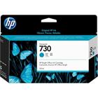 HP 730 (P2V62A) 130-ml - inkoust azurový pro DesignJet SD Pro MFP, T1600, T1600dr, T1700, T1700dr, T2600, T2600dr