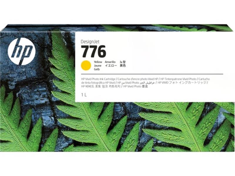 HP 776 1-liter Yellow Ink Cartridge