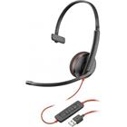 HP Poly Blackwire 3210 Monaural USB-A Headset Bulk 209744-101