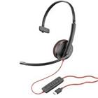 HP Poly Blackwire C3215 Monaural Headset +Carry Case Bulk 209750-101