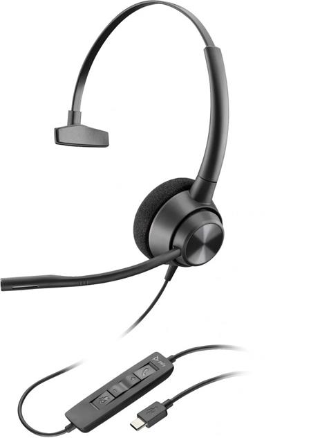 HP Poly EncorePro 310 USB-C Monoaural Headset TAA 214569-01