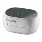 HP Poly Voyager Free 60+ bluetooth headset, BT700 USB-A adaptér, dotykové nabíjecí pouzdro, bílá