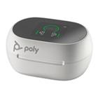 HP Poly Voyager Free 60+ bluetooth headset, BT700 USB-C adaptér, dotykové nabíjecí pouzdro, bílá