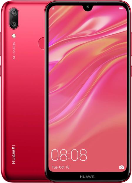 Huawei Y7 2019, červený