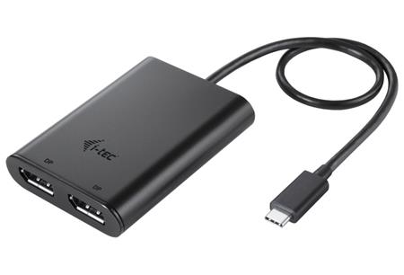 i-Tec USB-C Dual 4K 60Hz (single 8K 30Hz) Display Port video adaptér