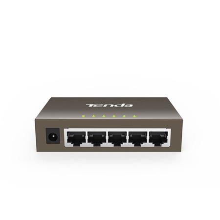 Tenda TEG1005D - 5-port Gigabit Ethernet Switch, 10/100/1000Mbps, Kov, Fanless; TEG1005D