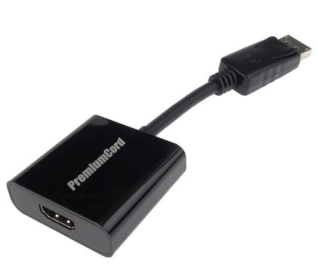 PremiumCord  adaptér DisplayPort - HDMI  Male/Female 15cm; kportad03