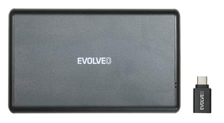 Evolveo 2.5" Tiny 2, 10Gb/s, externí rámeček na HDD, USB A 3.1 + redukce USB A/USB C; TINY2