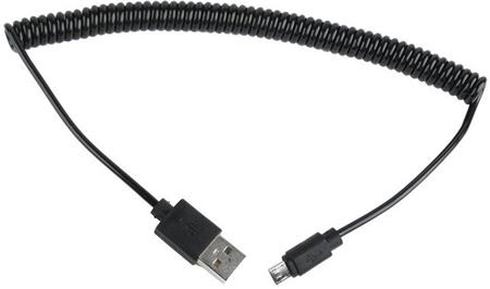 Kabel CABLEXPERT USB A Male/Micro B Male 2.0, 1,8m, Black, kroucený; CC-mUSB2C-AMBM-6