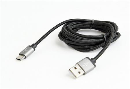 Kabel CABLEXPERT USB 3.0 AM na Type-C kabel (AM/CM), 1,8m, opletený, černý, blisterr; CCB-mUSB2B-AMCM-6