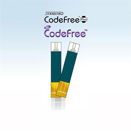 Glukometr SD-CODEFREE PLUS set (přístroj, pero +10 jehliček); 9070