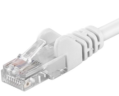 PremiumCord Patch kabel UTP RJ45-RJ45 CAT6 3m bílá; sp6utp030W