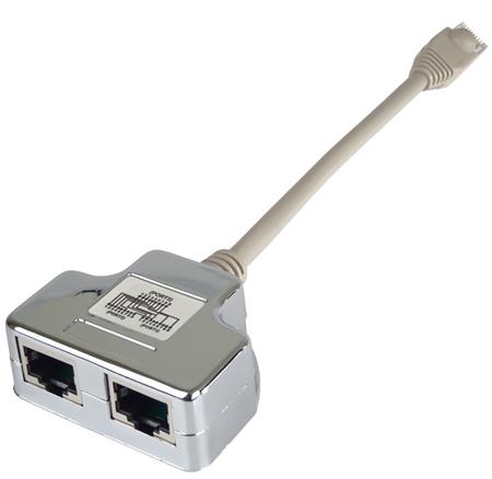 PremiumCord Modulární RJ45 distributor 2 porty 10/100Base T; smd2