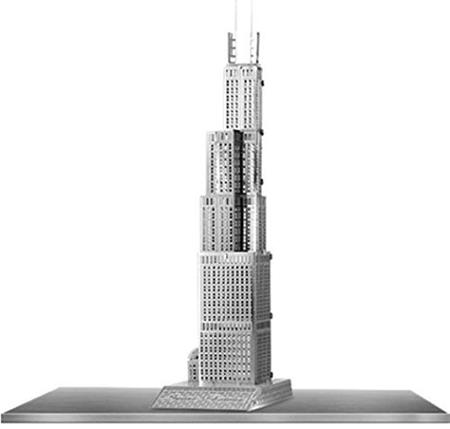 METAL EARTH 3D puzzle Sears Tower (Willis Tower) (ICONX); 110414