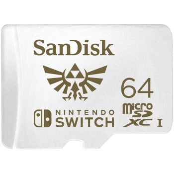 Sandisk Nintendo Switch micro SDXC 64 GB 100 MB/s A1 C10 V30 UHS-1 U3; SDSQXAT-064G-GNCZN