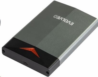 Evolveo 2.5" Tiny G2, 10Gb/s, externí rámeček na HDD, USB A 3.1 + redukce USB A/USB C; TINYG2