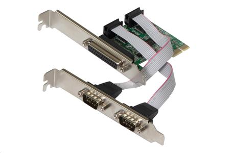 Evolveo Serial RS232 & LPT PCIe; KAE-RS232-LPT