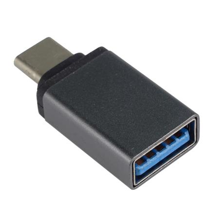 PremiumCord Adaptér USB 3.1 konektor C/male - USB 3.0  A/female, kovově šedý, OTG; kur31-03