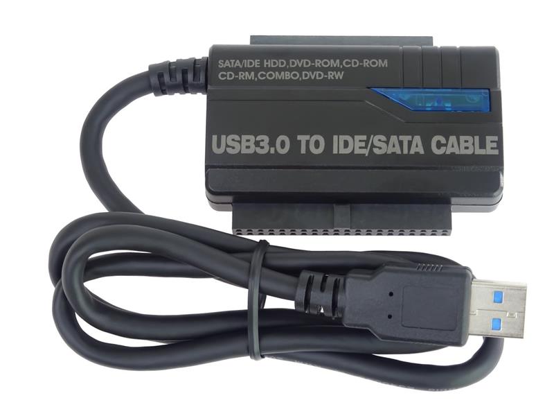 PremiumCord USB 3.0 - SATA + IDE adaptér s kabelem; ku3ides5