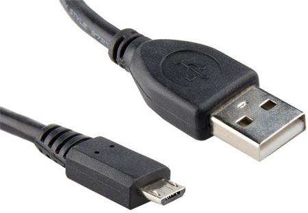 Kabel CABLEXPERT USB A Male/Micro B Male 2.0, 1m, Black High Quality; CCP-mUSB2-AMBM-1M