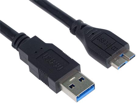 PremiumCord Kabel Micro USB 3.0  5Gbps  USB A - Micro USB B, MM, 0,5m; ku3ma05bk