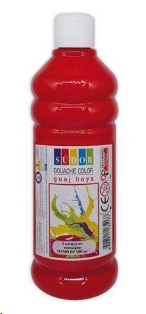 Südor Temperová barva, červená, 500ml; ISKETE164