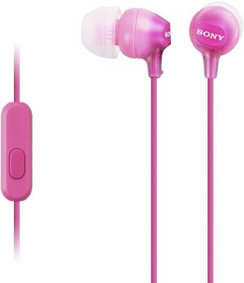 SONY MDR-EX15APPI, růžové; MDREX15APPI.CE7