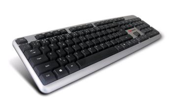 C-TECH KB-102 USB slim silver, CZ/SK klávesnice; KB-102-U-SL