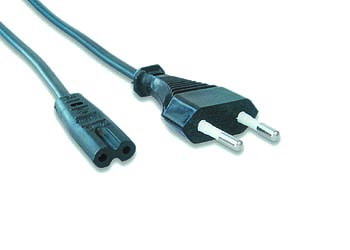 GEMBIRD Kabel napájecí síťový VDE 220/230V, 2 pin, 1,8m; PC-184-VDE