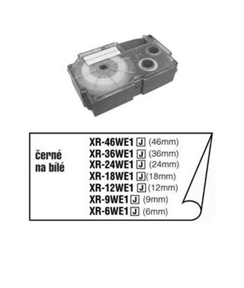 CASIO XR 24 WE1 BARVÍCÍ PÁSKA; XR 24 WE1