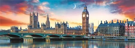 TREFL Panoramatické puzzle Big Ben a Westminsterský palác, Londýn 500 dílků; 123997