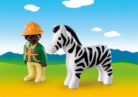 PLAYMOBIL Chovatel se zebrou (1.2.3) 9257; 22269