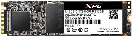 ADATA SSD SX6000 Pro 512GB M.2 2280 NVMe; ASX6000PNP-512GT-C