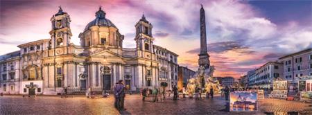 TREFL Panoramatické puzzle Piazza Navona, Řím 500 dílků; 123998