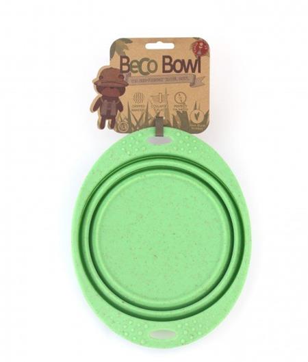 Miska pro psa, cestovní, BecoBowl Travel-green L, EKO; BG-752119