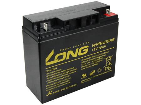 Long 12V 18Ah olověný akumulátor HighRate F3 (WP18-12SHR); PBLO-12V018-F3AH