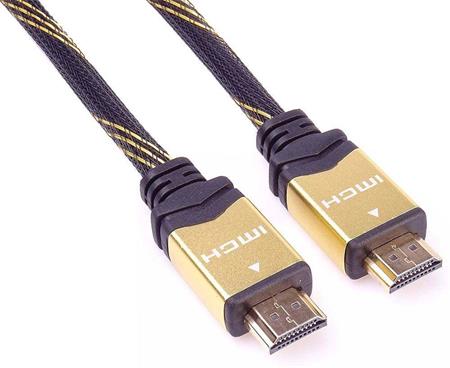 PremiumCord GOLD HDMI High Speed + Ethernet kabel, zlacené konektory, 5m; kphdmet5