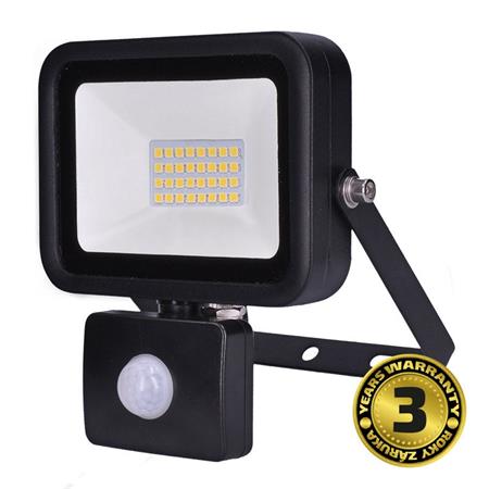 Solight LED reflektor PRO se senzorem, 30W, 2550lm, 5000K, IP44; WM-30WS-L